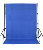 BRESSER BR-D26 Achtergrondsupport + Achtergronddoek 3x6m Chromakey blauw