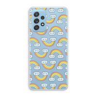 Regenboog: Samsung Galaxy A73 Transparant Hoesje
