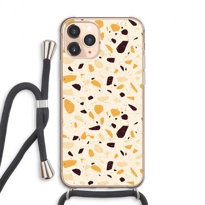 Terrazzo N°13: iPhone 11 Pro Max Transparant Hoesje met koord
