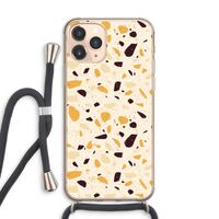 Terrazzo N°13: iPhone 11 Pro Max Transparant Hoesje met koord