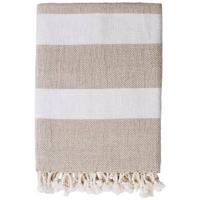 Studio Zondag Linen basket Plaid 130x170 white - thumbnail