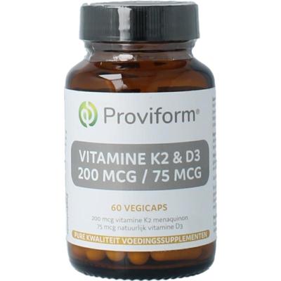 Proviform vitamine k2 200mcg & d3 75mcg