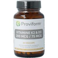 Proviform vitamine k2 200mcg & d3 75mcg