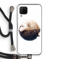 Yin Yang Wolves: Huawei P40 Lite Transparant Hoesje met koord