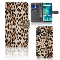 Xiaomi Mi A2 Lite | Telefoonhoesje | Met pasjeshouder | Leopard