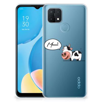 OPPO A15 Telefoonhoesje met Naam Cow OPPO A15 Telefoonhoesje met Naam Cow