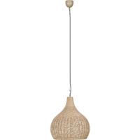 LED Hanglamp - Hangverlichting - Trion Jen - E27 Fitting - 1-lichts - Rond - 54 cm - Bruin - Jute