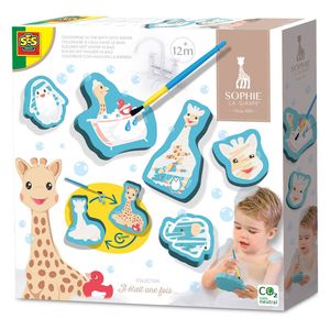 SES Creative Sophie la girafe - Kleuren met water in bad