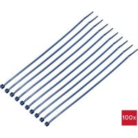 TRU COMPONENTS TC-12533348 Kabelbinder 203 mm 2.5 mm Blue Detecteerbaar (metaal) 100 stuk(s)