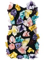 The Attico robe courte bustier à ornements - Noir