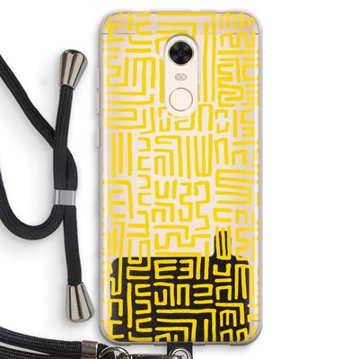 Majorelle Blue Print: Xiaomi Redmi 5 Transparant Hoesje met koord