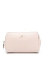 Furla trousse de toilette Continental en cuir - Rose - thumbnail