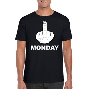 Fuck monday t-shirt zwart voor heren