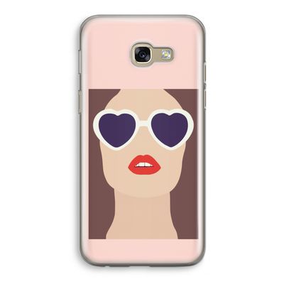 Red lips: Samsung Galaxy A5 (2017) Transparant Hoesje