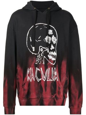 Haculla hoodie Gothis Skull - Noir