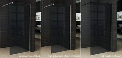 Wiesbaden Slim glasplaat rookglas 110x200 cm - 8mm NANO glas