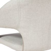 Industriële Armstoel Selene | Metaal Stof  | Grijs - thumbnail