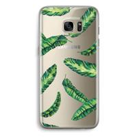 Lange bladeren: Samsung Galaxy S7 Edge Transparant Hoesje - thumbnail