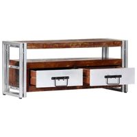 The Living Store TV-meubel Vintage Stijl - 90 x 30 x 40 cm - Massief gerecycled hout