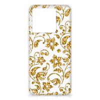 Xiaomi 13T | TPU Case | Gouden Bloemen