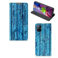 Samsung Galaxy M51 Book | Wallet Case | Wood Blue
