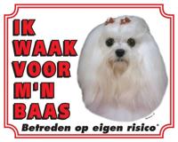 Maltezer Waakbord - Ik waak voor mijn baas