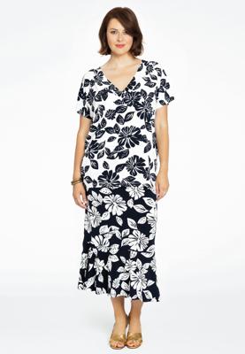 Yoek Rok met ruches HARPER | Blauw | Maat 54/56