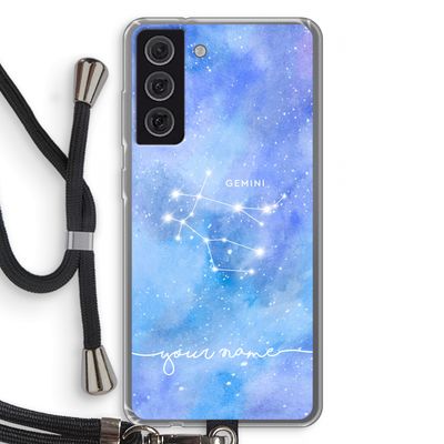 Sterrenbeeld - Licht: Samsung Galaxy S21 FE Transparant Hoesje met koord