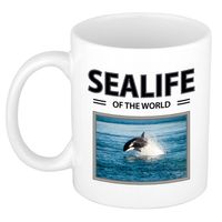 Foto mok Orka beker - sealife of the world cadeau Orkas liefhebber - feest mokken - thumbnail
