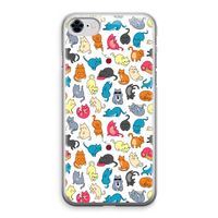 Kleurrijke katten: iPhone 8 Transparant Hoesje