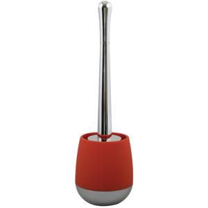 Toiletborstel in houder/wc-borstel Bilbao - ABS kunststof - rood - 38 x 12 cm