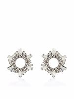 Amina Muaddi boucles d'oreilles Mini Begum ornées de cristal - Noir - thumbnail