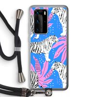 Tijger: Huawei P40 Pro Transparant Hoesje met koord