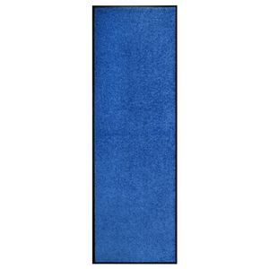 VidaXL Deurmat wasbaar 60x180 cm blauw