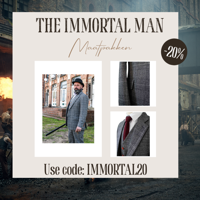 3-delig Tweed Pak Houndstooth Lichtgrijs | Peaky Blinders