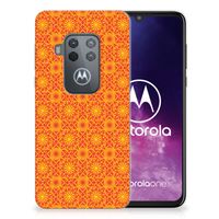 Motorola One Zoom TPU bumper Batik Oranje