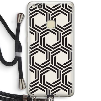 Geometrisch patroon: Huawei Ascend P10 Lite Transparant Hoesje met koord