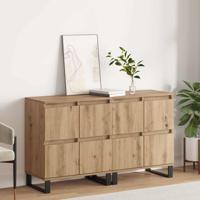 Dressoirs 2 pcs artisanaal eikenkleurig 120 x 35 x 70 cm