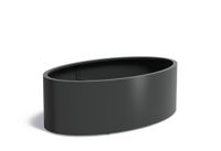 Aluminium plantenbak Ellipse 200x120x60cm.