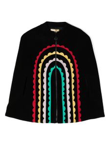 Stella McCartney Kids cape Rainbow Arch à broderies - Noir