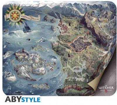 The Witcher Gaming Muismat - World Map