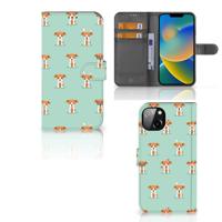 iPhone 14 Plus | Telefoonhoesje | Met pasjeshouder | Pups