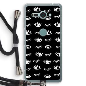 Eye pattern #3: Sony Xperia XZ2 Compact Transparant Hoesje met koord
