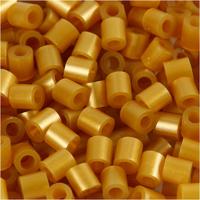 NABBI Strijkkralen, afm 5x5 mm, gatgrootte 2,5 mm, medium, goud (32263), 6000 stuk/ 1 doos
