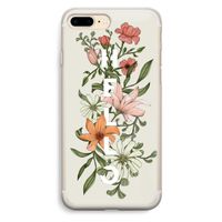 Hello bloemen: iPhone 7 Plus Transparant Hoesje