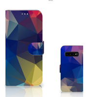 Samsung Galaxy S10 Plus Book Case Polygon Dark - thumbnail