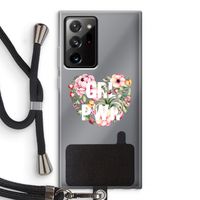 GRL PWR Flower: Samsung Galaxy Note 20 Ultra / Note 20 Ultra 5G Transparant Hoesje met koord
