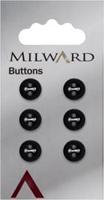 Milward Knoop Mat Zwart 10mm (6 stuks)