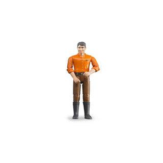 Bruder bworld figuur man met bruine broek