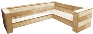 Steigerhouten hoekbank 200x300cm tuinmeubelen lounge